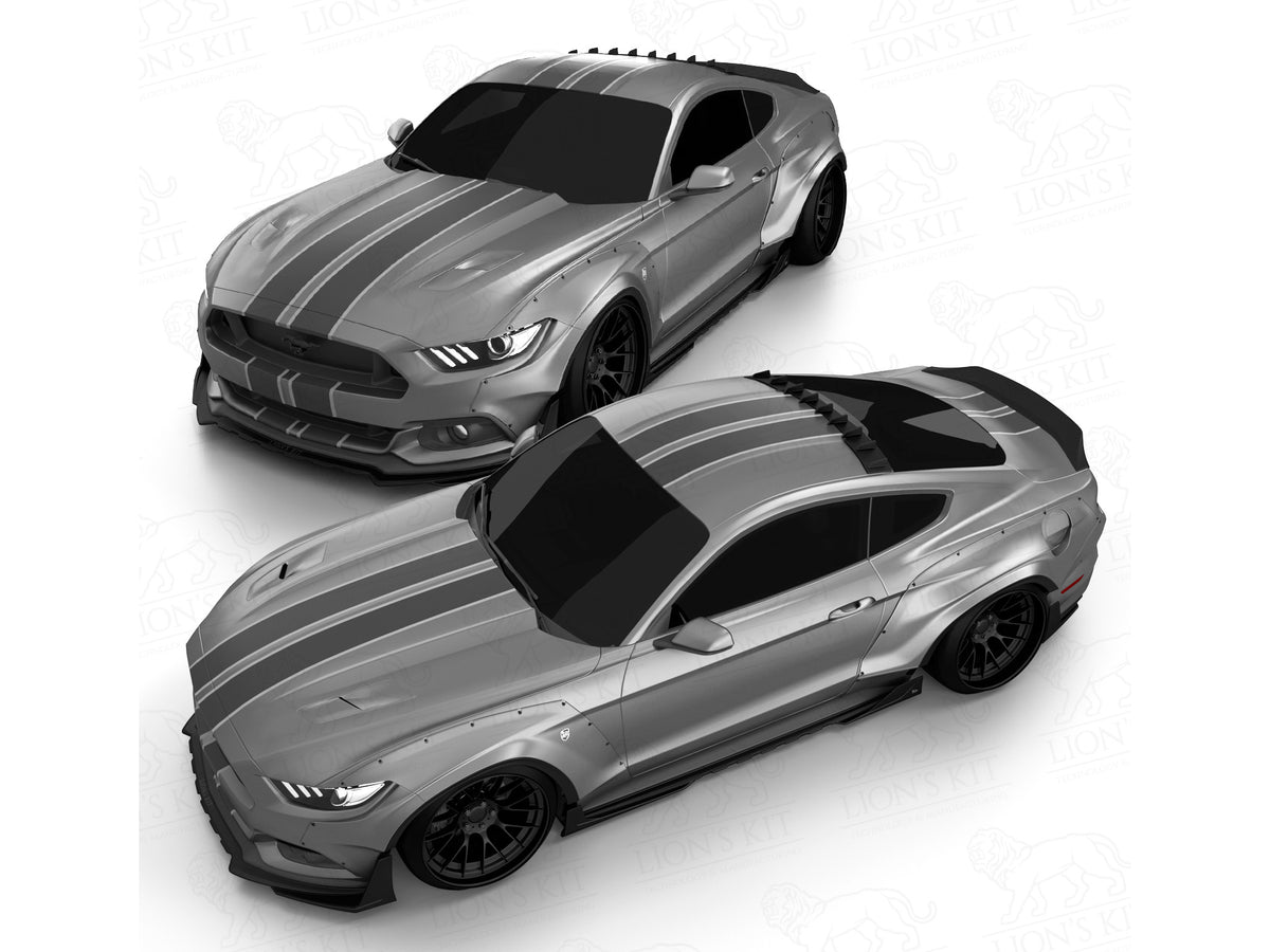 2015-17 Mustang - Front Lip Splitter V1