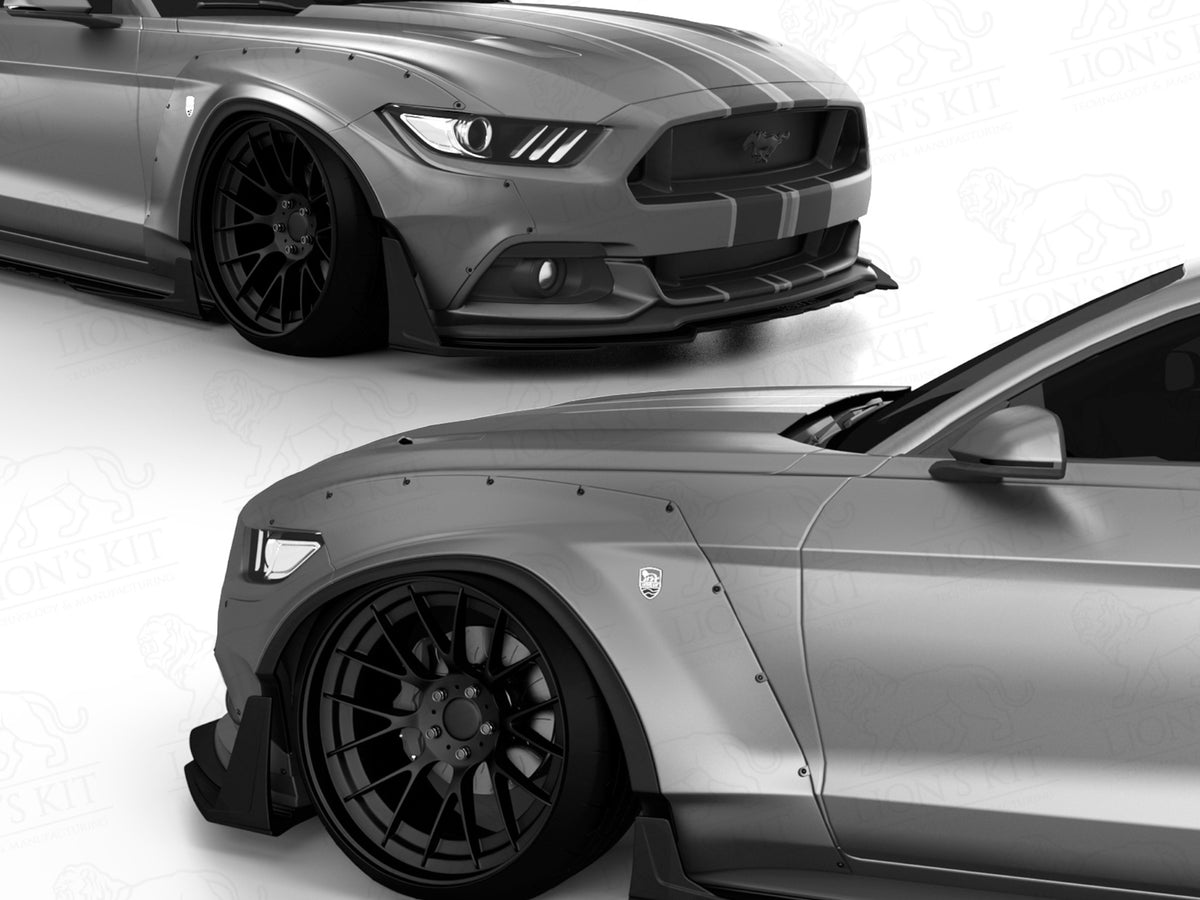 2015-17 Mustang - Front Lip Splitter V1