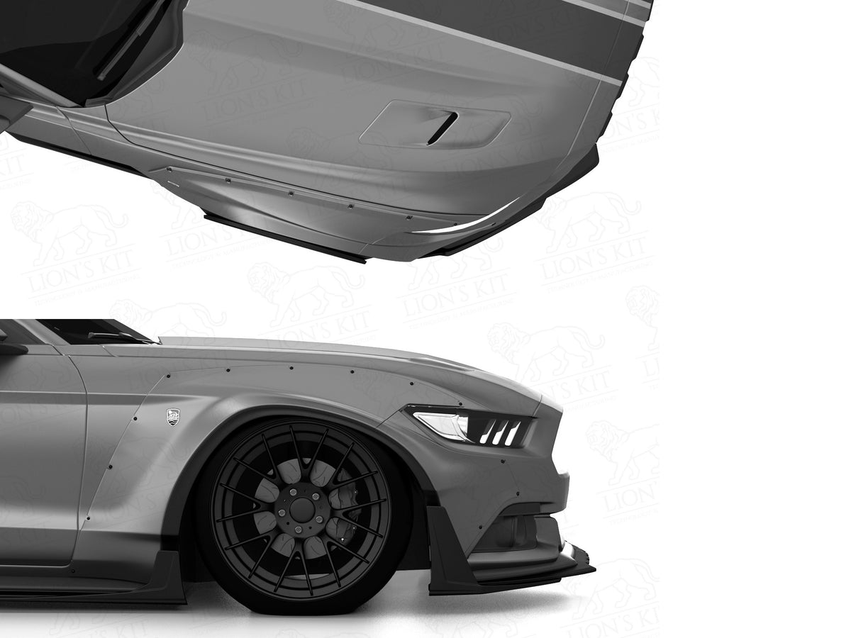 2015-17 Mustang - Front Lip Splitter V1