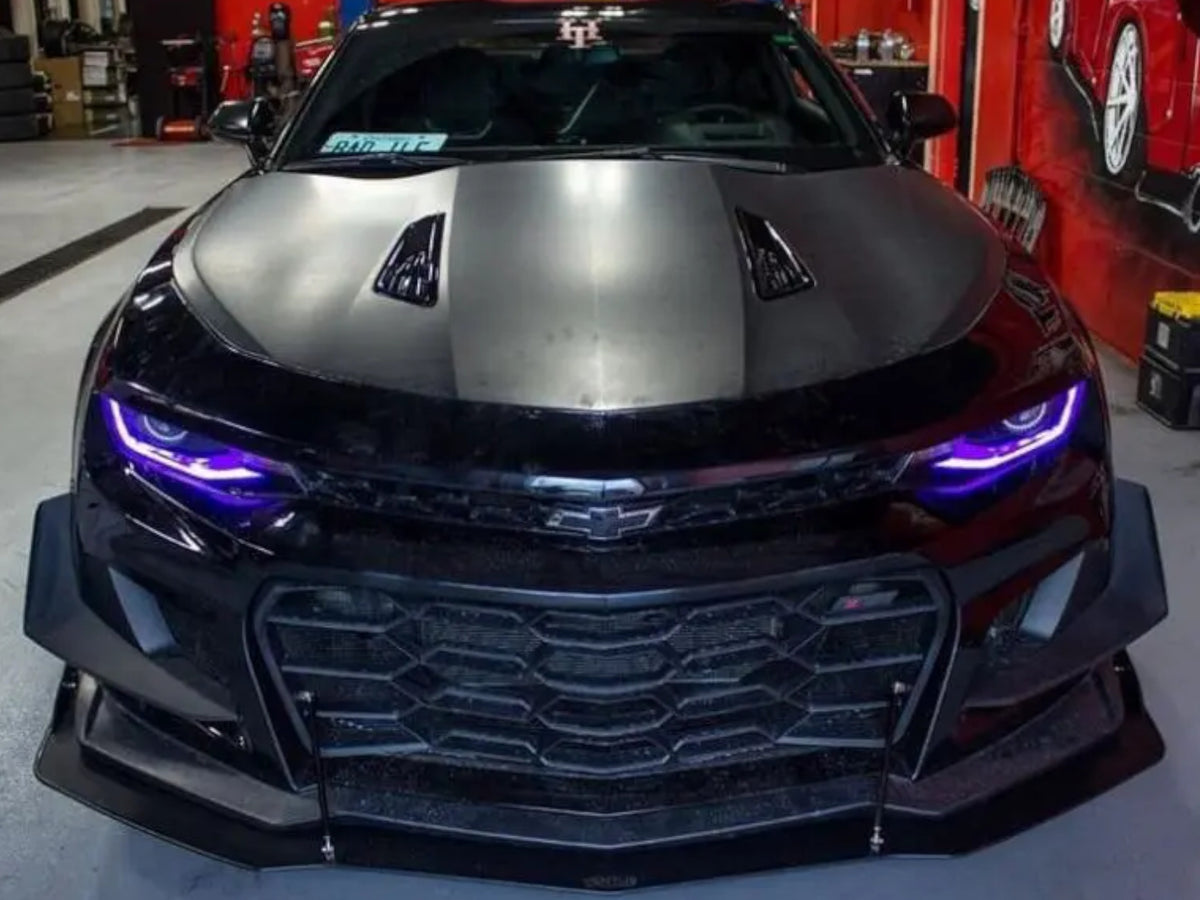 2016-24 Camaro ZL1 - 2PC Front Splitter - Aluminum Composite