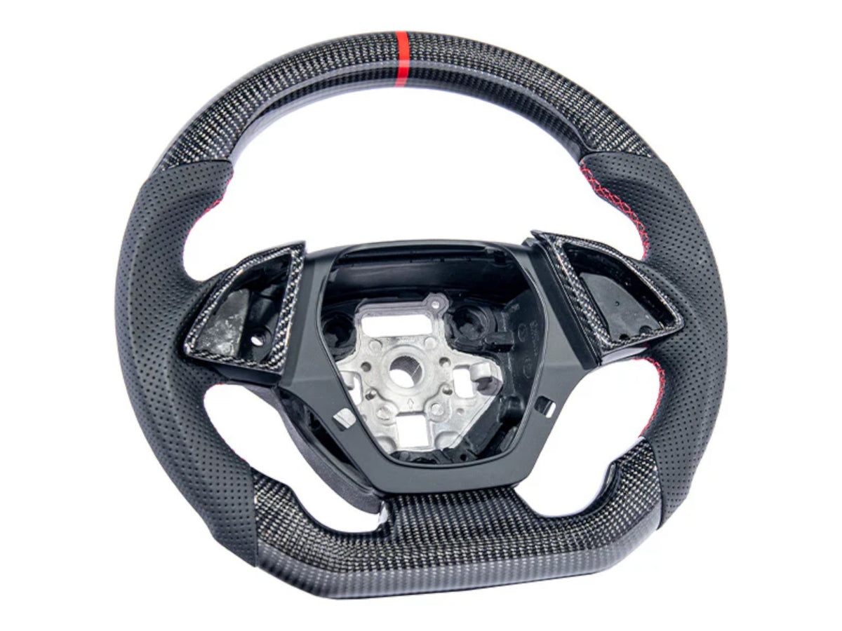 2016-24 Camaro - Steering Wheel Alcantara/Leather - Carbon Fiber