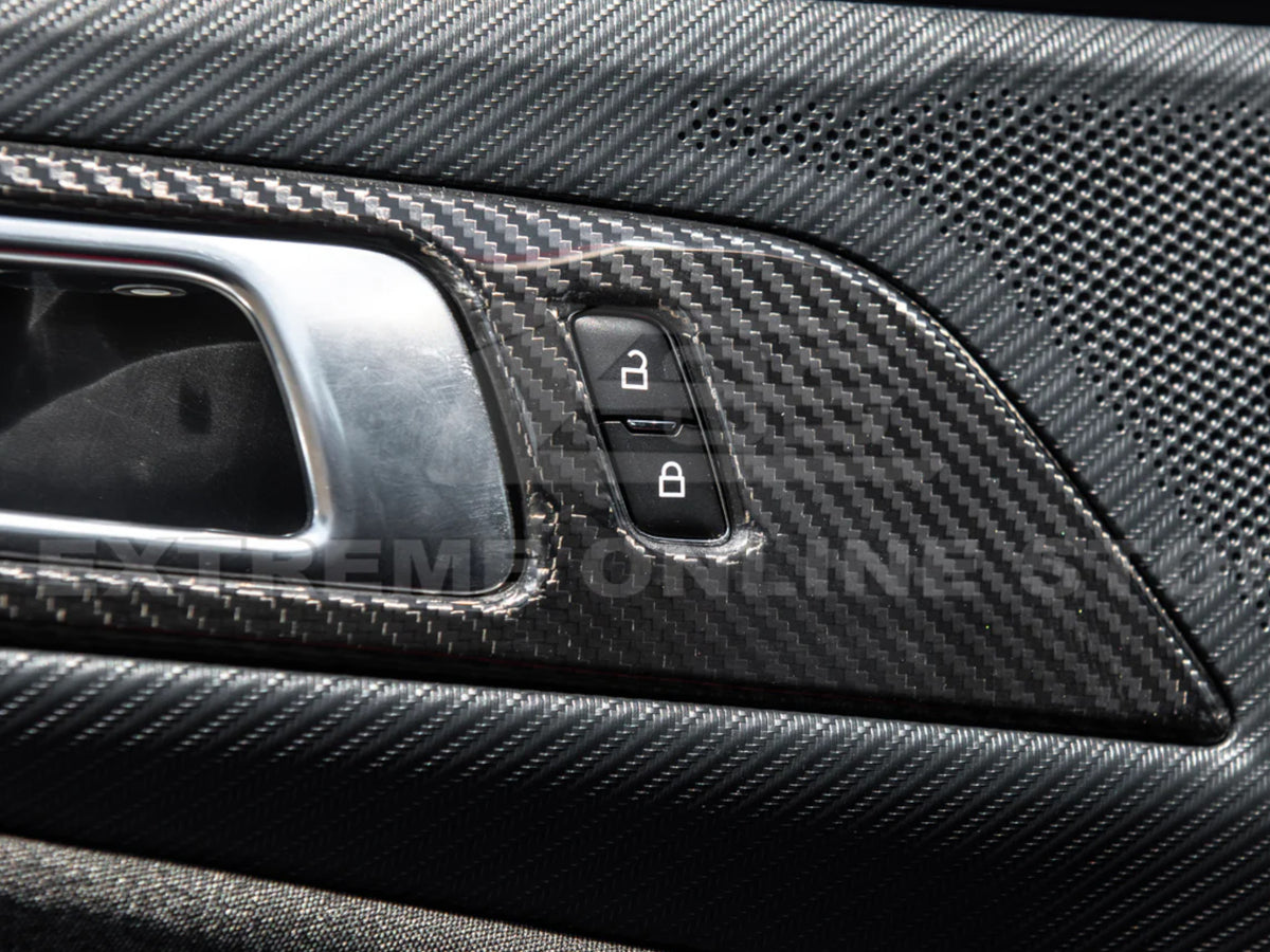2024-25 Mustang - Door Handle Trim Cover - Carbon Fiber