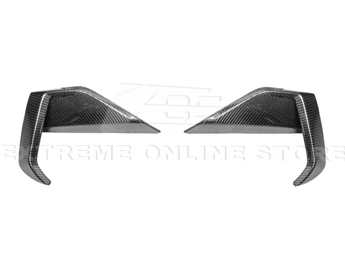 2024-25 Mustang Ecoboost - Lower Side Grille Bezel Covers - Carbon Fiber