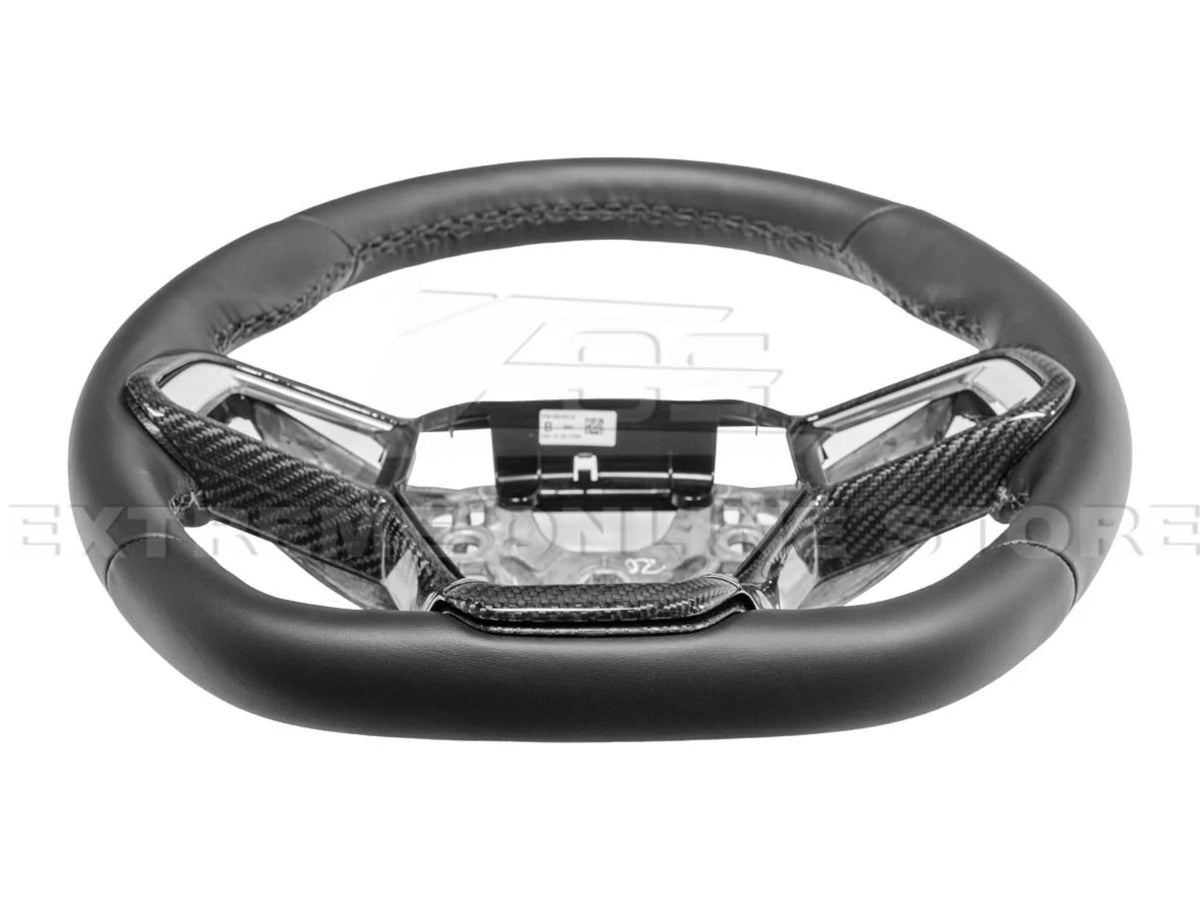 2024-25 Mustang - Steering Wheel Trim Cover - Carbon Fiber