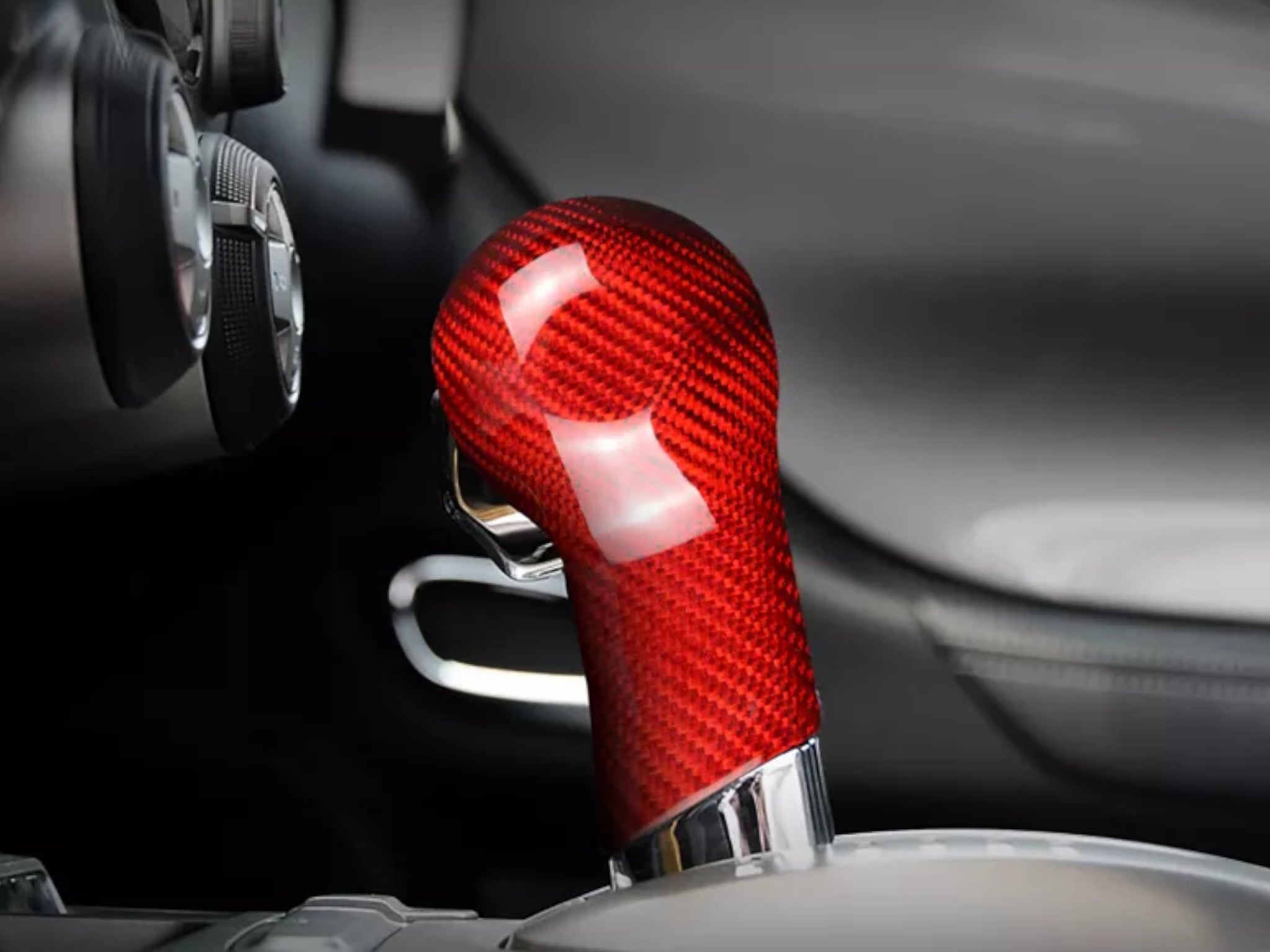 201015 Camaro Automatic Gear Shift Knob Cover Carbon Fiber
