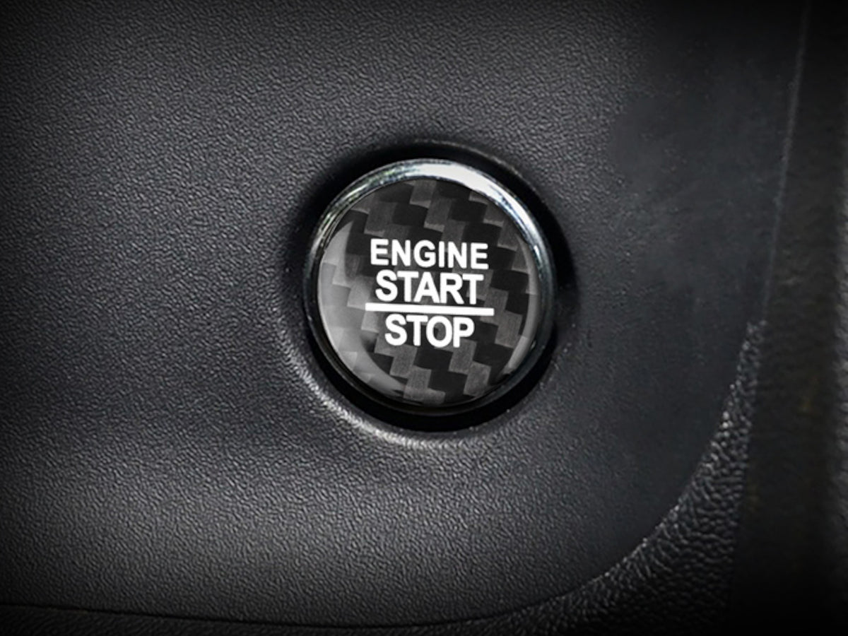 2015-23 Challenger Charger - Start/Stop Button Cover - Carbon Fiber