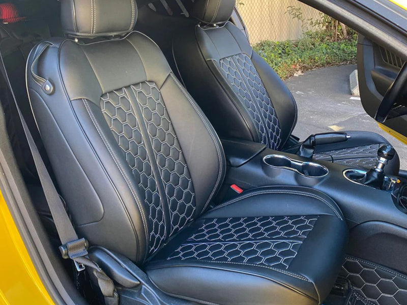 2015-23 Mustang - Seat Covers Front and Rear - Artificial Leather