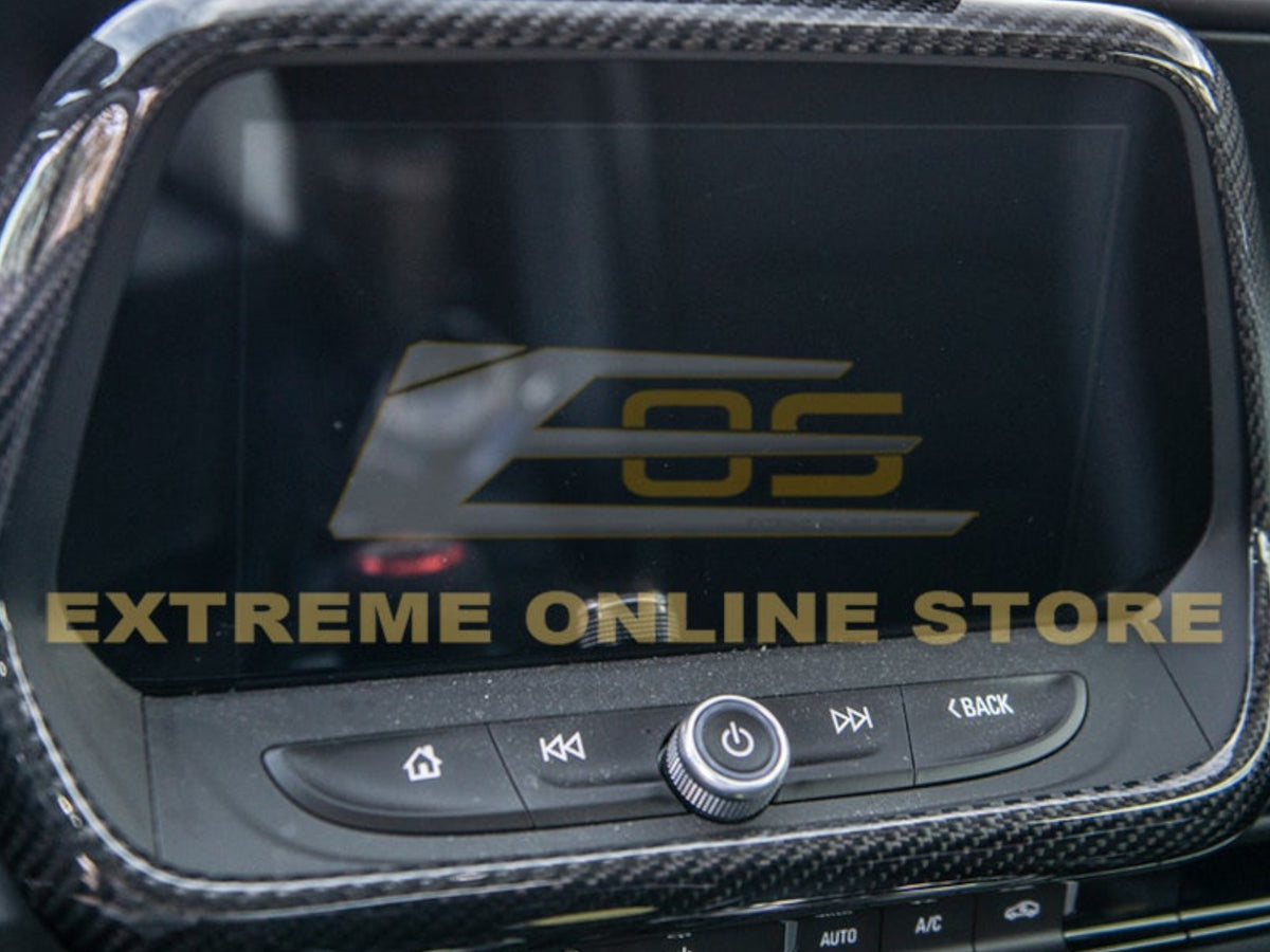 2016-24 Camaro - Multimedia Console Frame Overlay - Carbon Fiber