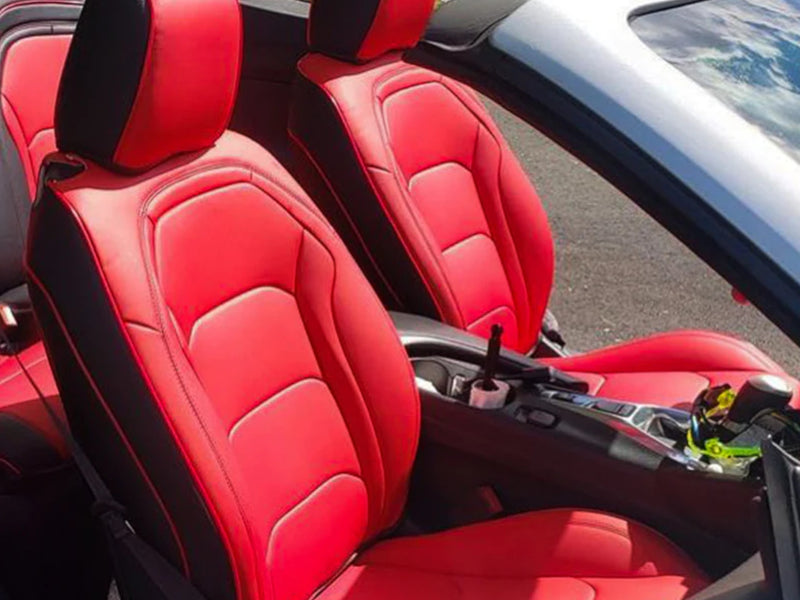 2016-24 Camaro - Seat Covers Front and Rear - Artificial Leather