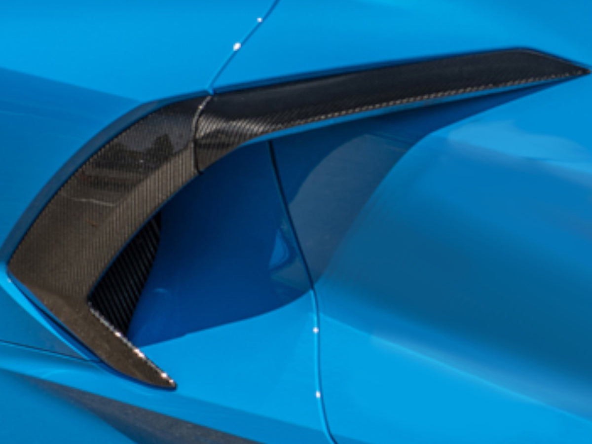 2020-24 Corvette - Side Fender Vent and Door Handle - Carbon Fiber