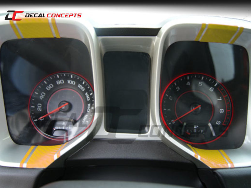 2010-15 Camaro - Gauge Bezel Accent Decal Kit