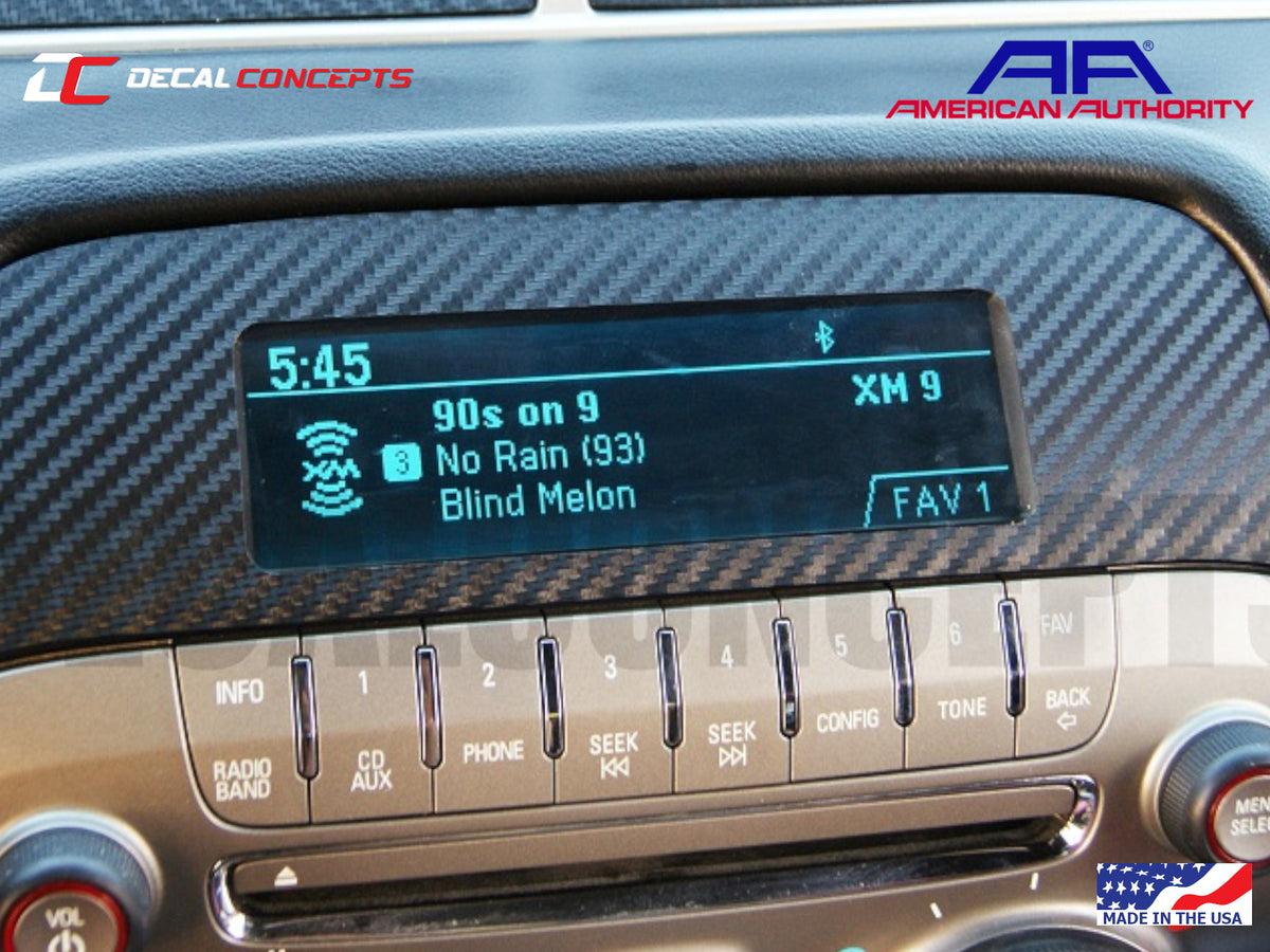 2010-15 Camaro - Multimedia Console Frame Accent Decal Kit