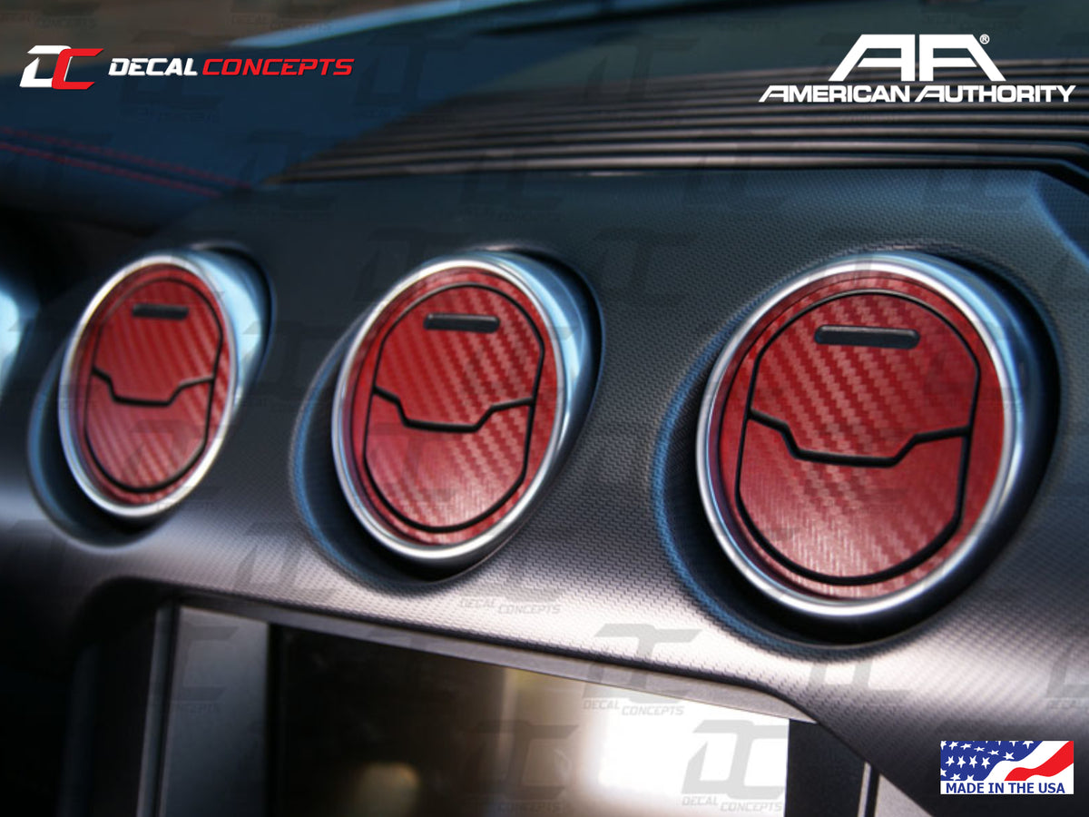 2015-23 Mustang - AC Vent Accent Decal Kit