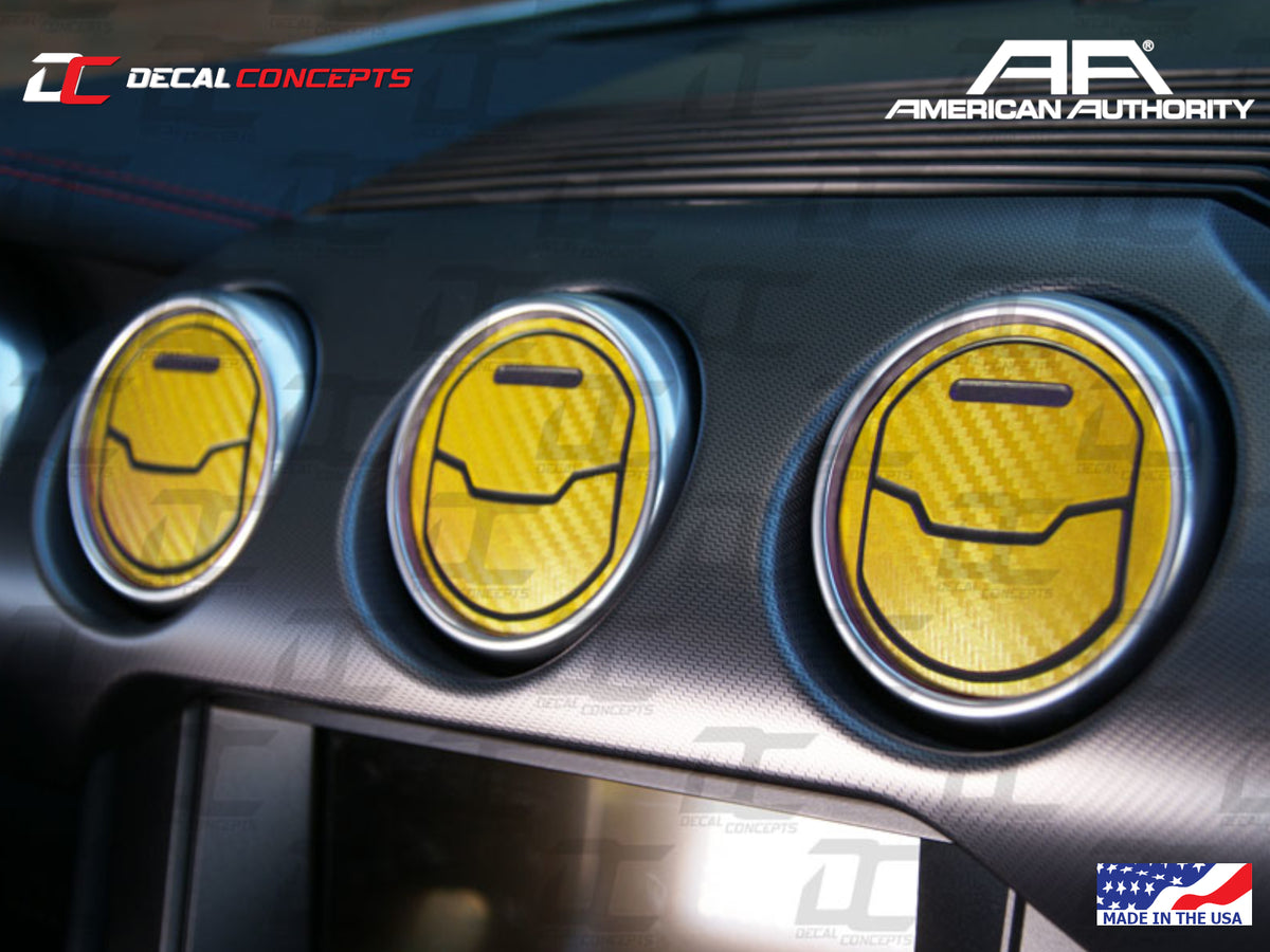 2015-23 Mustang - AC Vent Accent Decal Kit