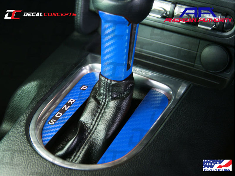 2015-23 Mustang - Auto Gear Shift Shaft and Panel Accent Decal Kit