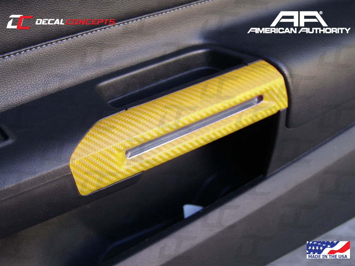 2015-23 Mustang - Interior Lower Door Handle Accent Decal Kit