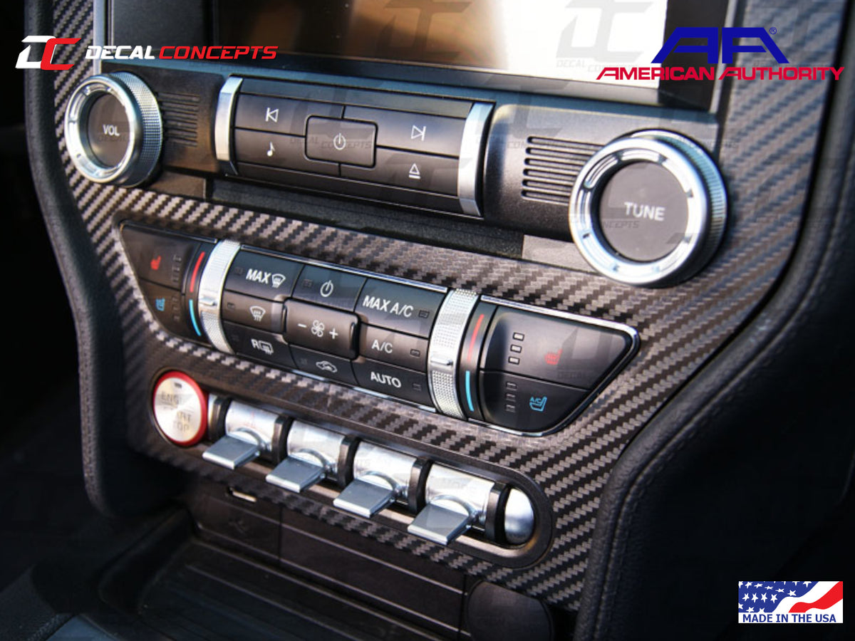 2015-23 Mustang - Multimedia Console Frame Accent Decal Kit
