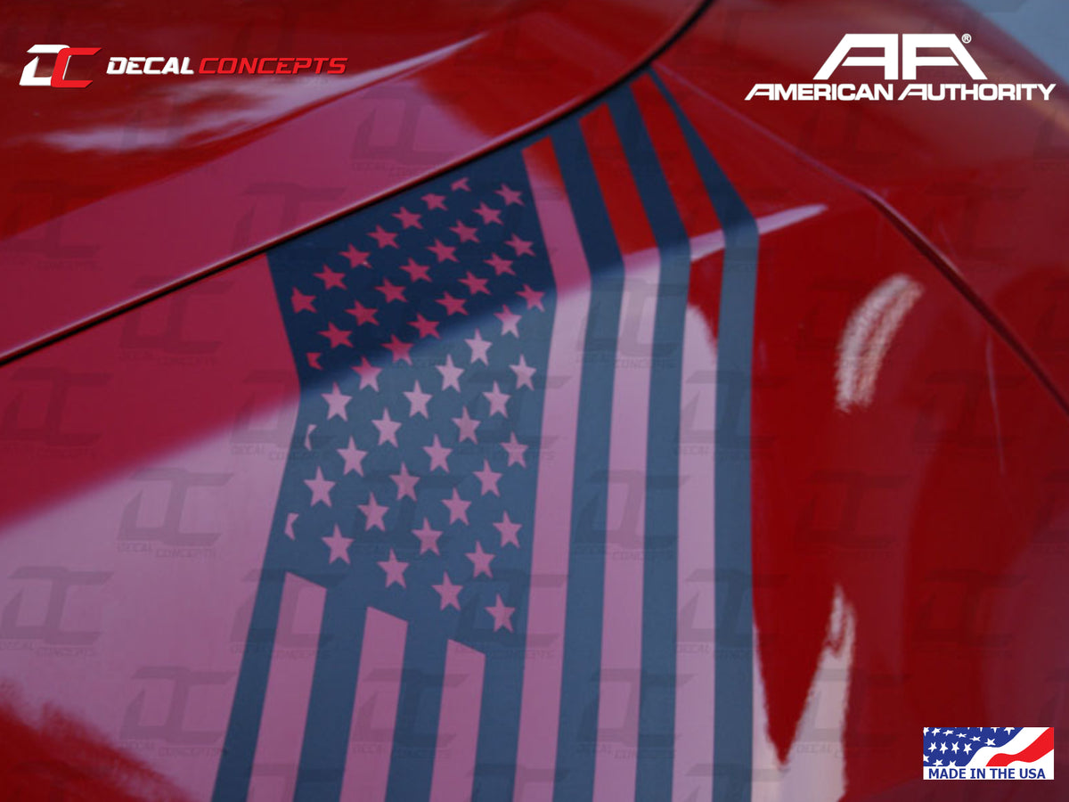 2016-24 Camaro - American Flag Front Fender Hash Stripe Decal Kit