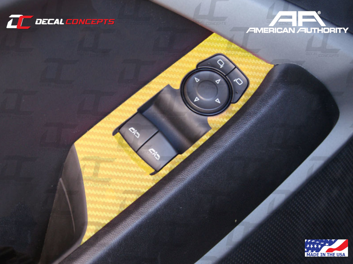 2016-24 Camaro - Door Control Panel Trim Accent Decal Kit