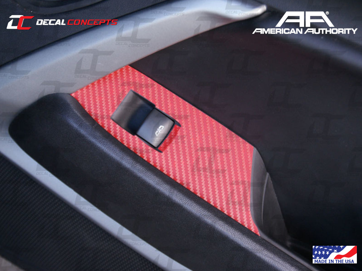 2016-24 Camaro - Door Control Panel Trim Accent Decal Kit