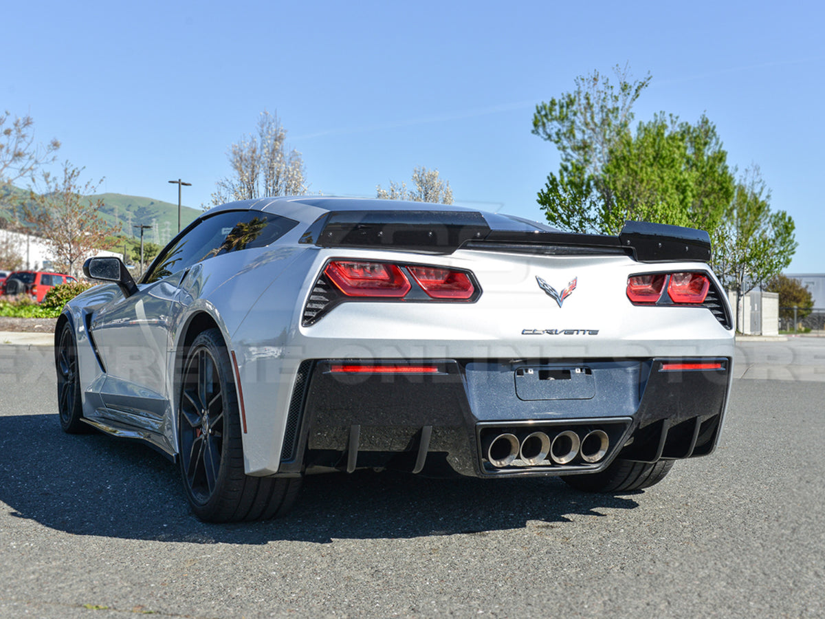 2014-19 Corvette - Rear Bumper Valance Diffuser Fins
