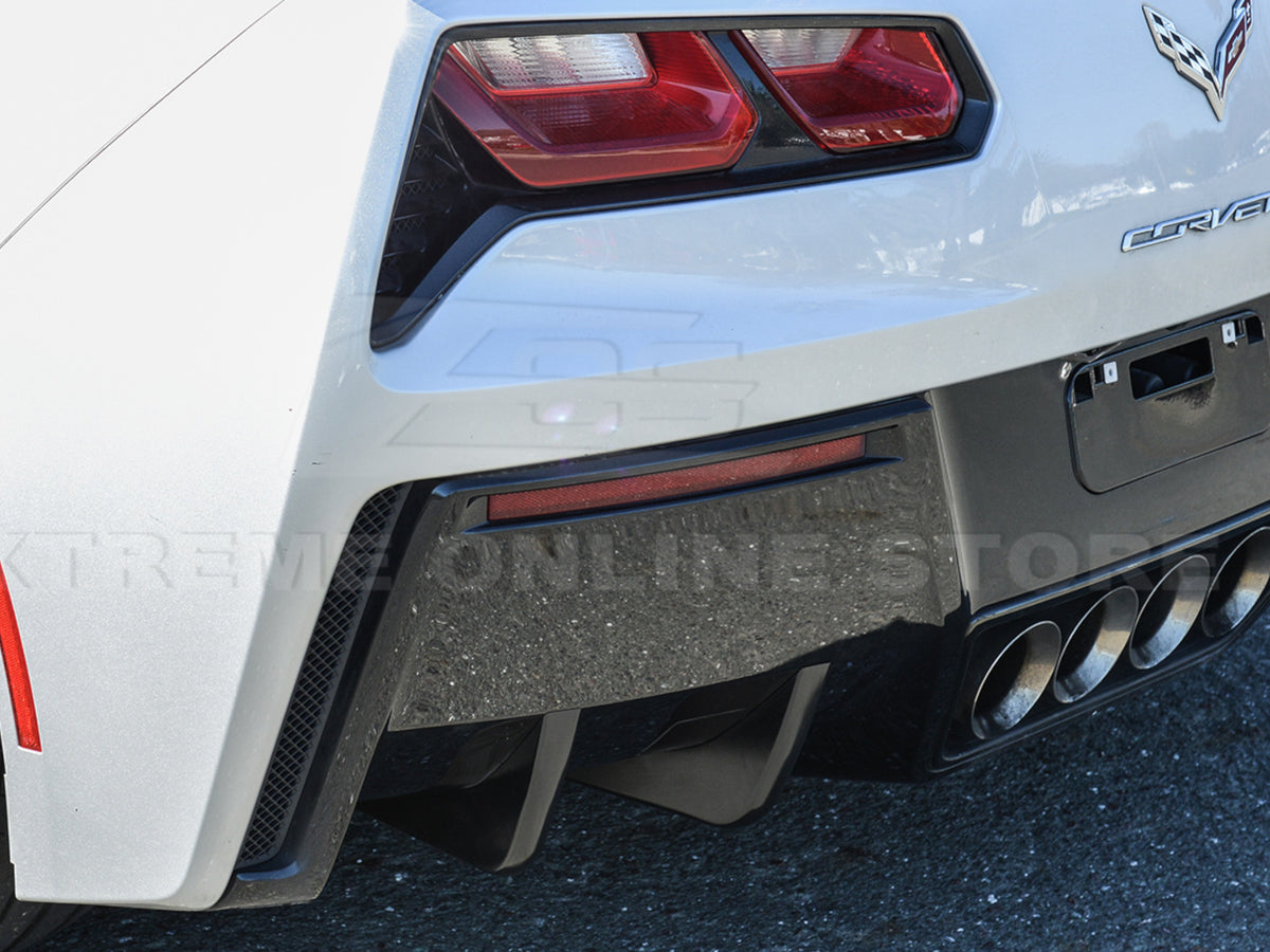 2014-19 Corvette - Rear Bumper Valance Diffuser Fins