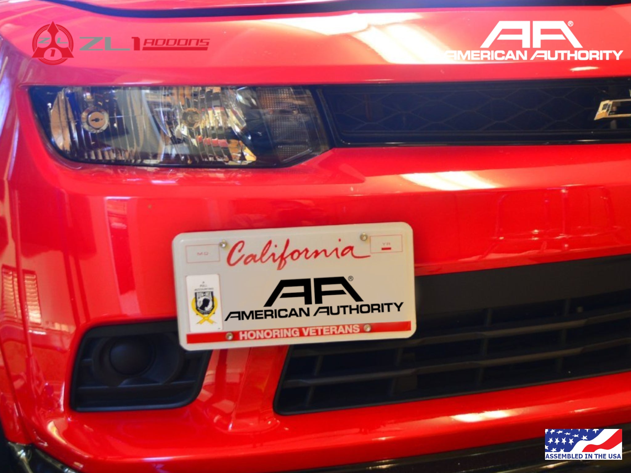 Camaro license clearance plate holder