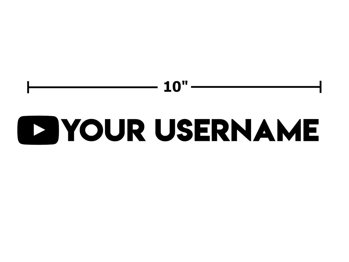 Decal - Instagram TikTok YouTube Username