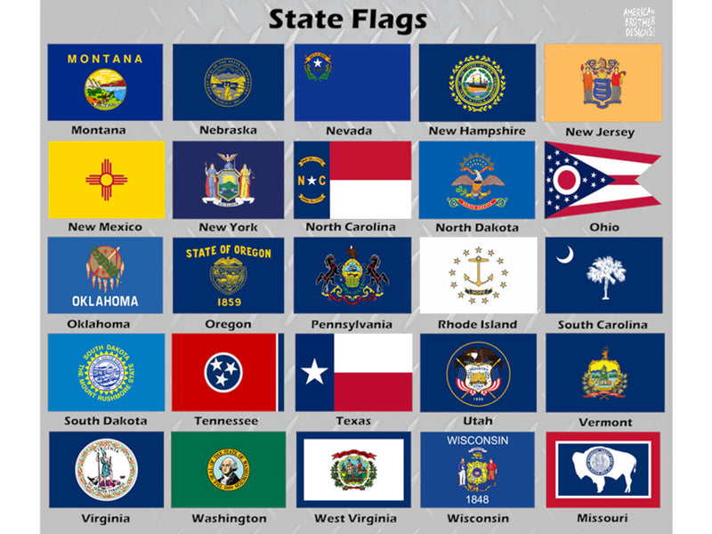 State Flag - Exterior Badge