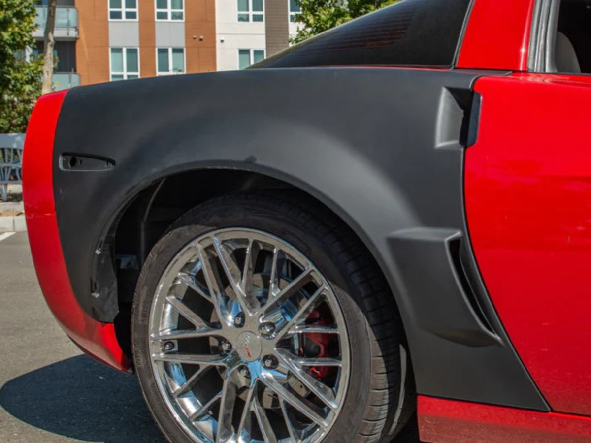 2005-13 Corvette - ZR1 Style Rear Side Fenders - Carbon Fiber