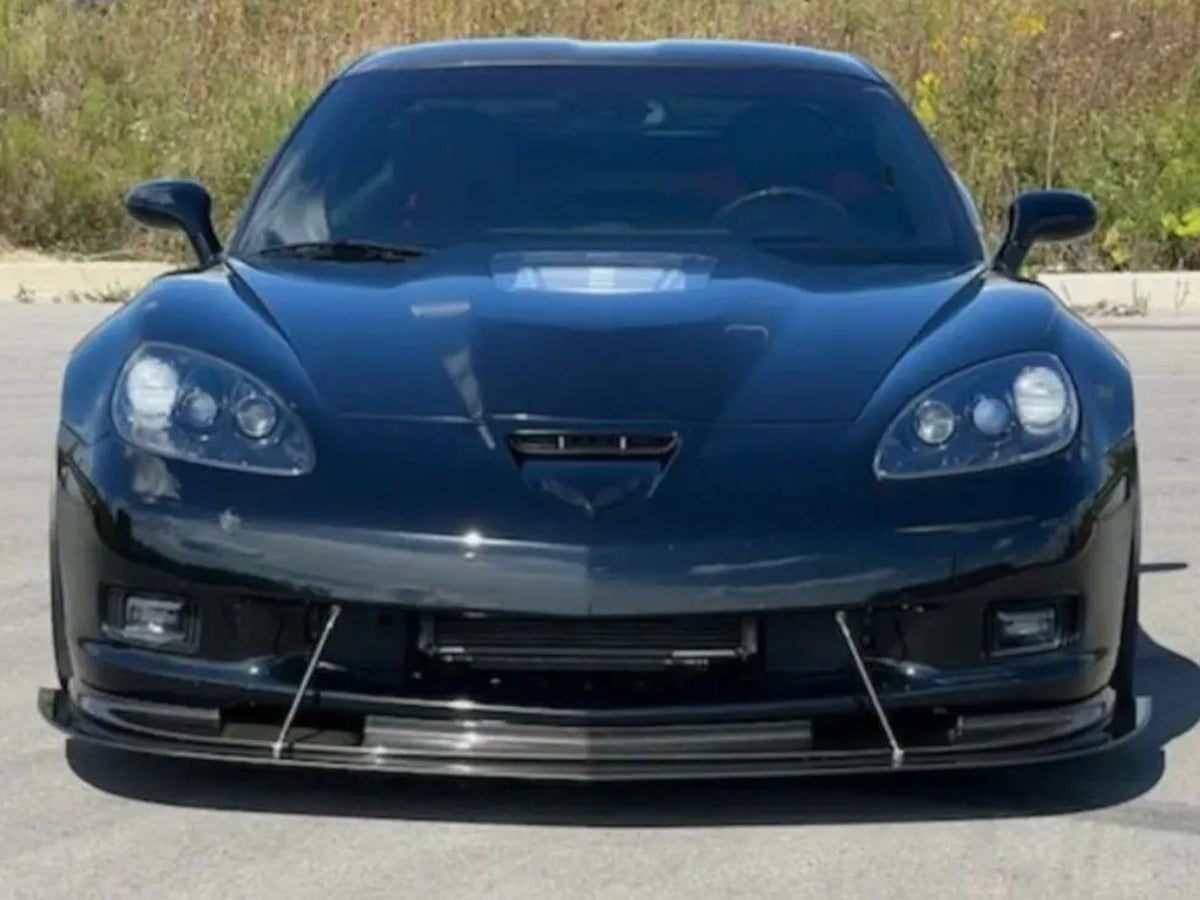 2006-13 Corvette ZR1 - 2PC Front Splitter - Aluminum Composite