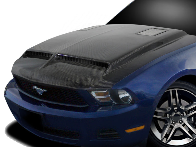 2010-12 Mustang - GT500 Style Hood - Carbon Fiber