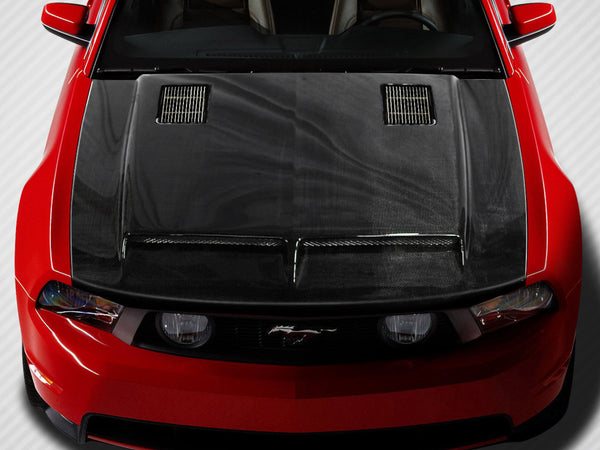 2010-12 Mustang - GT500 Style Hood - Carbon Fiber