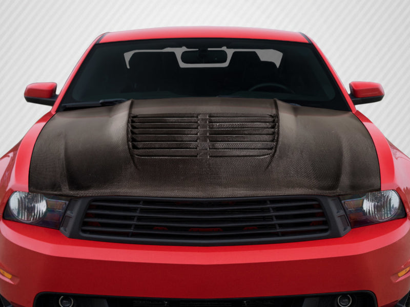 2010-12 Mustang - GT500 V2 Style Hood - Carbon Fiber