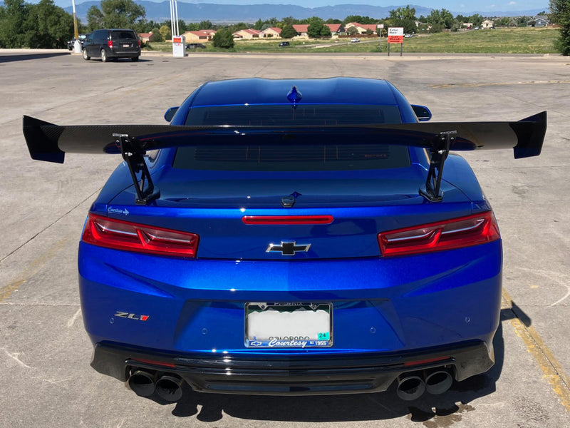 2010-23 Camaro - GTC-300 Adjustable 67" Wing Spoiler - Carbon Fiber