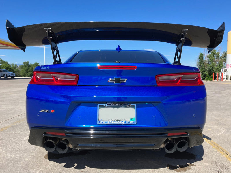 2010-23 Camaro - GTC-300 Adjustable 67" Wing Spoiler - Carbon Fiber