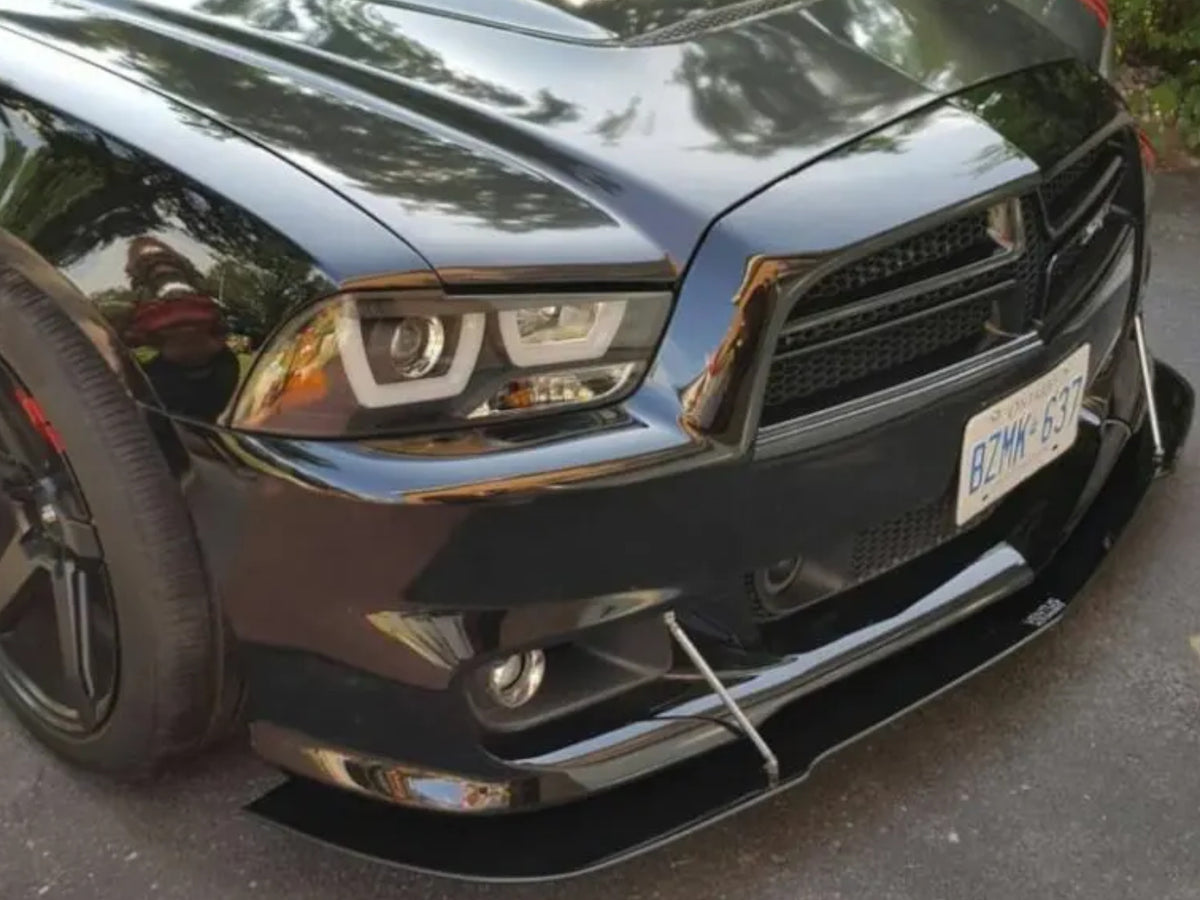 2011-14 Charger SRT/SRT8 - 2PC Front Splitter - Aluminum Composite
