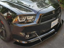 2011-14 Charger SRT/SRT8 - 2PC Front Splitter - Aluminum Composite