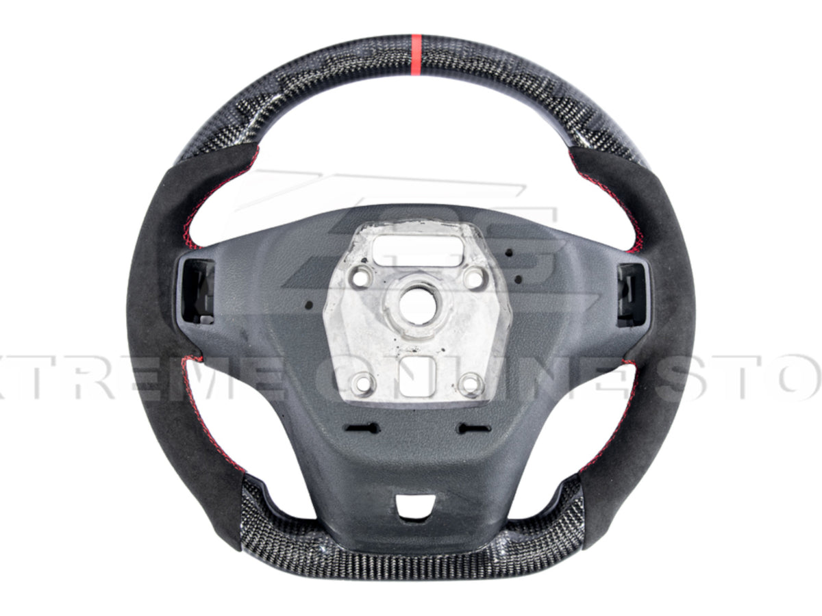 2012-15 Camaro - Steering Wheel Alcantara/Leather - Carbon Fiber