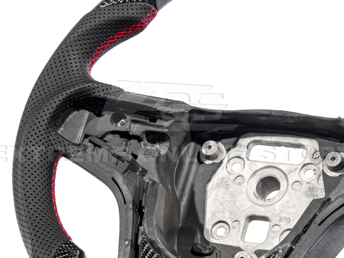 2012-15 Camaro - Steering Wheel Alcantara/Leather - Carbon Fiber
