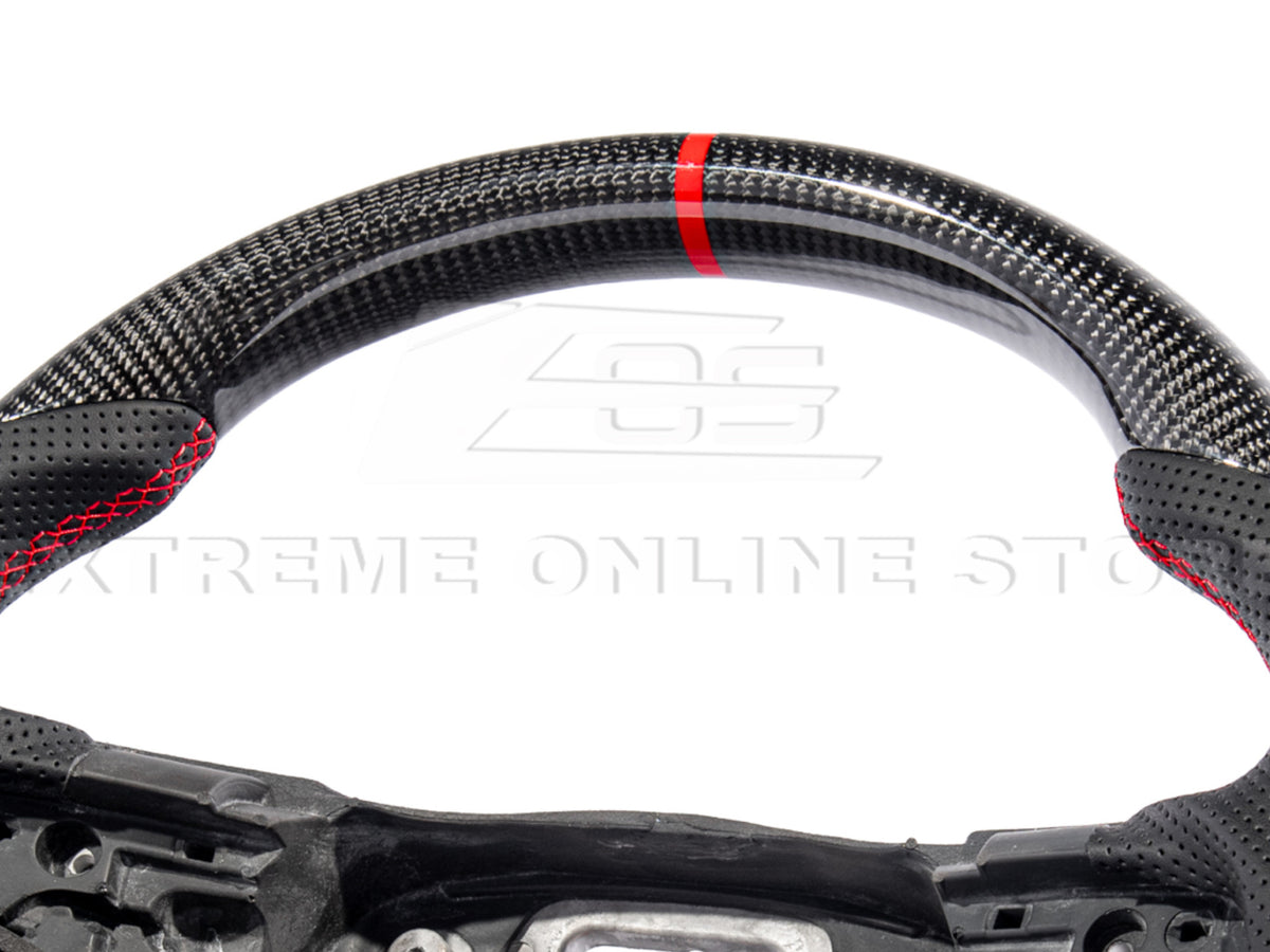 2012-15 Camaro - Steering Wheel Alcantara/Leather - Carbon Fiber