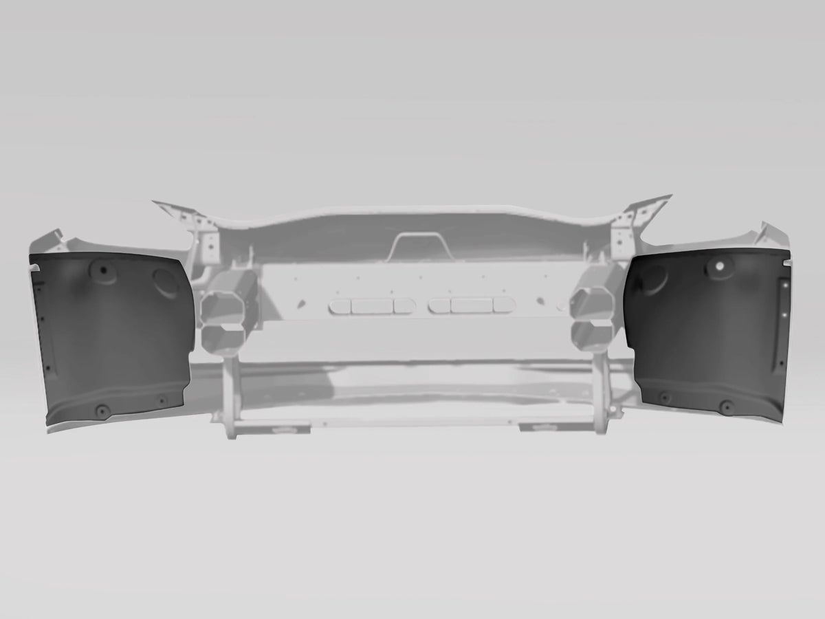 2014-19 Corvette - RevoZport Front Inner Fenders Liners Set