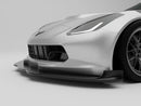 2014-19 Corvette - RevoZport Front Splitter - Carbon Fiber