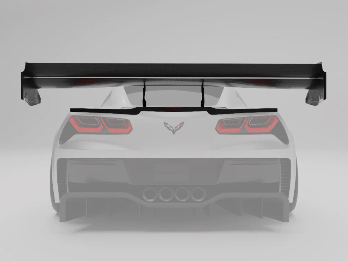 2014-19 Corvette - RevoZport Rear Wing Spoiler - Carbon Fiber