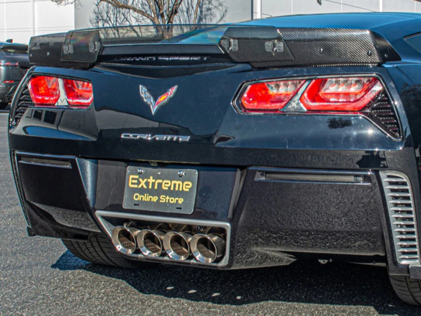 Wicker Rear Spoiler 2014-19 Corvette - Stage 3 Style Wicker Bill Spoiler - Carbon Fiber