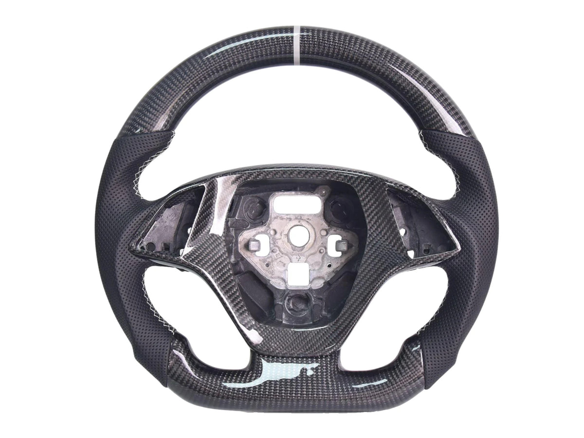 2014-19 Corvette - Steering Wheel Perforated Leather - Carbon Fiber