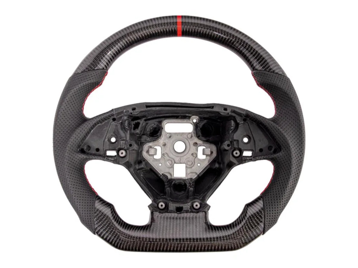 2014-19 Corvette - Steering Wheel Perforated Leather - Carbon Fiber