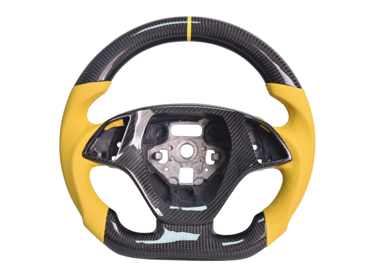 2014-19 Corvette - Steering Wheel Perforated Leather - Carbon Fiber
