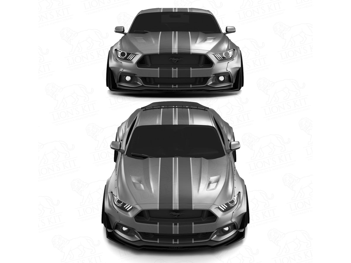 2015-17 Mustang - Front Lip Splitter V1