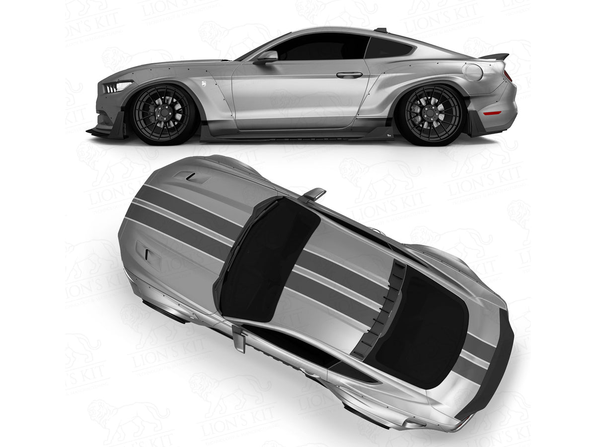 2015-17 Mustang - Front Lip Splitter V1